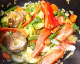 Foto del paso 5 de la receta Fideos con verduras a la cazuela