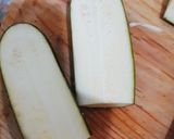Foto del paso 1 de la receta: Relleno de calabacín acompañado con arroz blanco