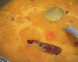 A picture of step 3 of Rajsthani Dal Baati Churma thali (lunch or dinner).