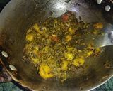 मेथी की भुरजी(methi bhurji recipe in hindi) रेसिपी चरण 2 फोटो