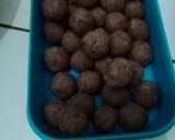 Foto langkah ke 2 dari resep Onde-Onde Isi Kacang Merah Lembut Dan Kokoh.