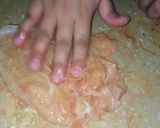 A picture of step 1 of Chicken zinger.