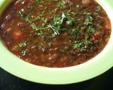 A picture of step 2 of Akhha masoor Dal (black gram lentils).