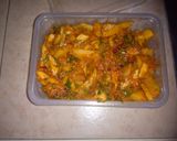 A picture of step 6 of Chips masala and sausage...