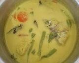 Gambar langkah 5 resipi Ikan Tenggiri Masak Lemak Daun Limau Purut.
