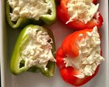 Mozzarellás-cottage cheese-s töltött kápia paprika recept fázis 3 fotója