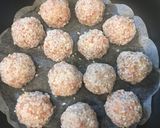 A picture of step 6 of Steamed Mochi Rice Dumplings with Pork and Bamboo Shoots in a Frying Pan.