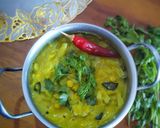 A picture of step 3 of Cabbage chana dal curry.