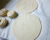 A picture of step 5 of CHAPATI#themechallenge#coconutchapatichallenge.