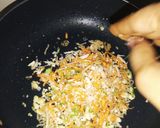 A picture of step 2 of Mughlai paratha.