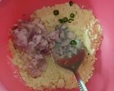 A picture of step 9 of Khoba Roti with Gatta Curry.