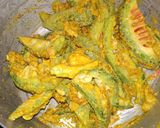 A picture of step 1 of Spicy bitter gourd crispy fry.