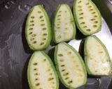 A picture of step 1 of Stuffed Spine Gourd Fries.