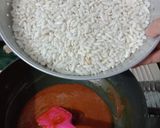 A picture of step 2 of Mamra Chikki.