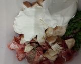 Töltött őzlábgomba recept fázis 4 fotója