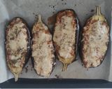 Foto del paso 5 de la receta: Berenjena rellena de atún y pisto 🍆