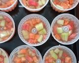 Foto langkah ke 2 dari resep Puding Jeli Buah Cokelat.