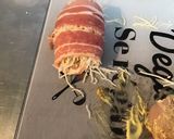 Une image de l'étape 4 de Roulés de poulet au bacon,emmental,moutarde douce et champignons.