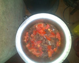 A picture of step 3 of Beef stew and cabbage.