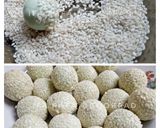 Foto langkah ke 4 dari resep Onde-Onde Pandan Mini.