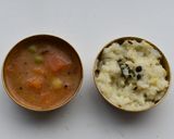 A picture of step 15 of South Indian Breakfast - Ven Pongal & Kadamba Sambhar.