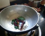 A picture of step 2 of Tandulachi ukad (Rice Flour Porridge).