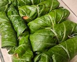 A picture of step 9 of Brad's Curry Mustard Green Rolls.