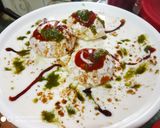 A picture of step 8 of Moong dal dahi bhalla.