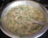 A picture of step 3 of Spinach gramflour cheela.