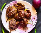 A picture of step 4 of Bharwa Baingan (Stuffed Eggplant).