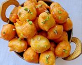 A picture of step 8 of Instant sweet medu vada.