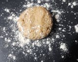 A picture of step 3 of Meethi roti.