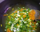 A picture of step 3 of લીલી હળદર નું શાક (lili haldar sabzi recipe in Gujarati).