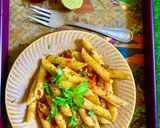 चटपटा पास्ता (पास्ता टमाटर चाट) (Chatpata pasta / pasta tamatar chaat recipe in hindi) रेसिपी चरण 6 फोटो