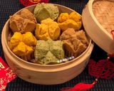 A picture of step 12 of Three Types of Prosperity Steamed Cakes (Fa Gao) for the Year of the Ox.