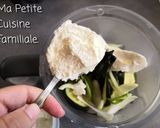 Une image de l'étape 2 de Gaspacho courgettes / basilic/ ricotta.