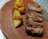 A picture of step 7 of Beef Steak with Parsley and Rustic Potatoes.