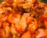 A picture of step 3 of Punjabi style ke chicken 🐔 aalo.