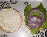 A picture of step 2 of Home made beef burger.