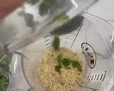A picture of step 3 of Arugula and Walnut Pesto.