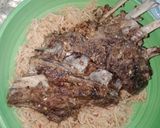 A picture of step 4 of Saudi style Rice with Chops.