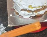 A picture of step 7 of Cricket pitch cake with fruit flavour.
