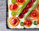 Foto del passaggio 5 della ricetta Crostata salata ricotta e verdure
