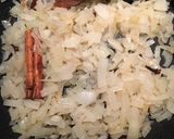 A picture of step 2 of Paneer and Spinach curry.