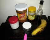 A picture of step 1 of Banana Peanut Butter Smoothie.