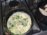 Pollo al verdeo con zanahorias y choclo
