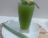 A picture of step 4 of Alovera mint lemonade.