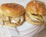A picture of step 4 of My Cracked Black Pepper and Brie Cheesey Chicken. 💜.