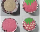 Foto langkah ke 6 dari resep Bolu Kukus Karakter (Strawberry).