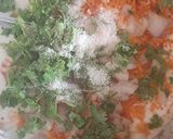 A picture of step 3 of Ground rice flour chilla.